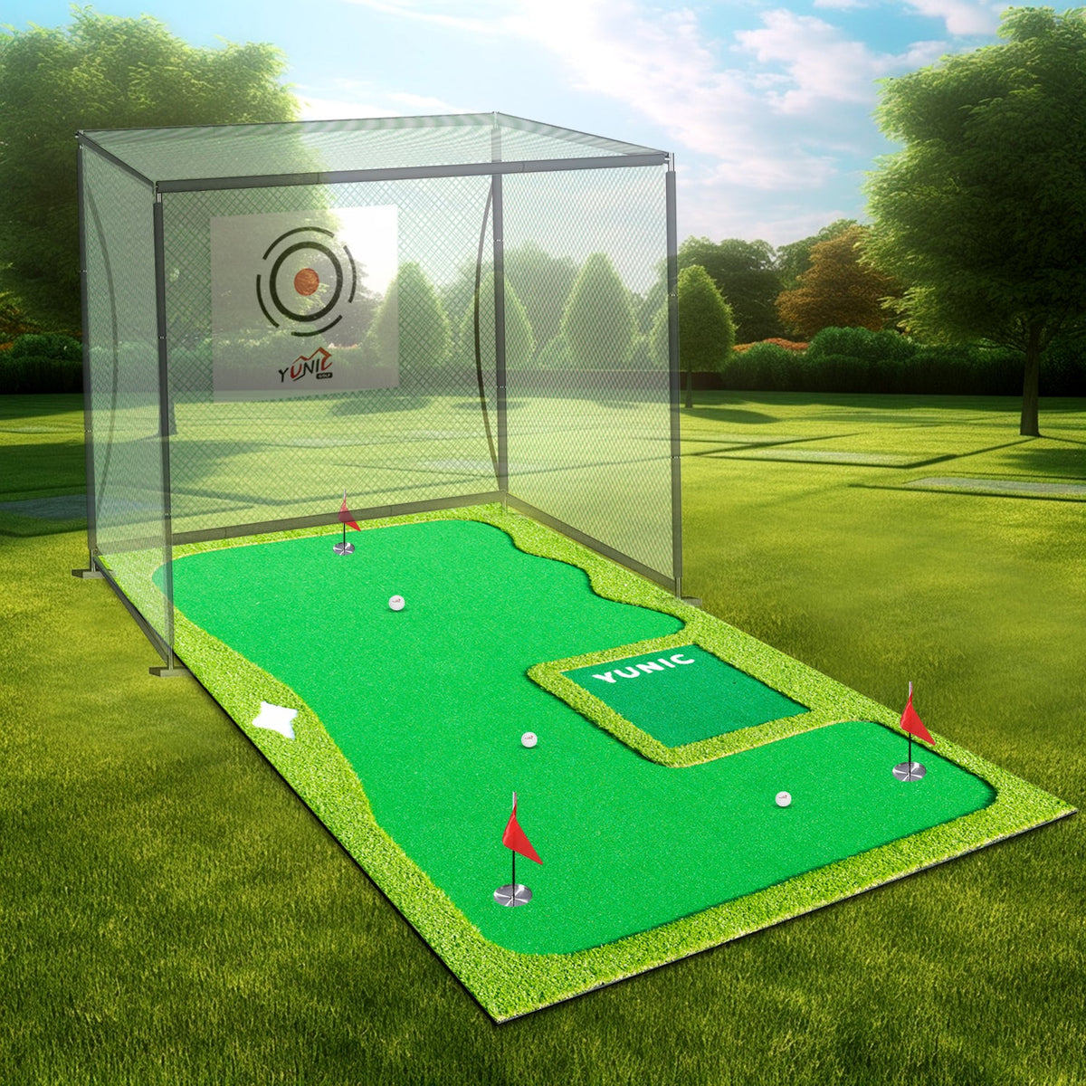 Putting Green with Slope – Style B, 8 or 10 × 16 ft
