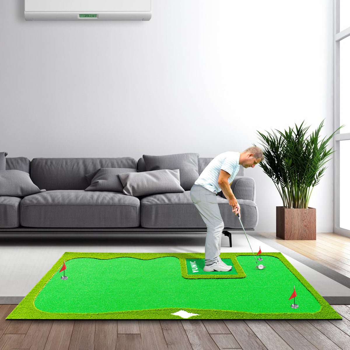 Putting Green with Slope – Style B, 8 or 10 × 16 ft