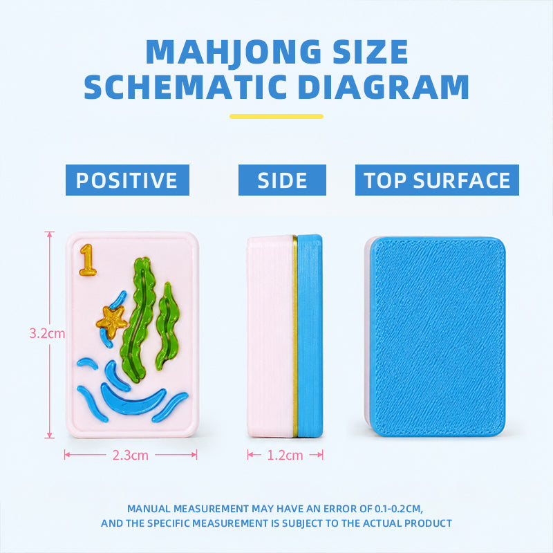 160PCS Beach Inspired American Mahjong Set, 3D Printed Tiles With Colorful Coastal Icons, Complete Table Game Set For Game Night