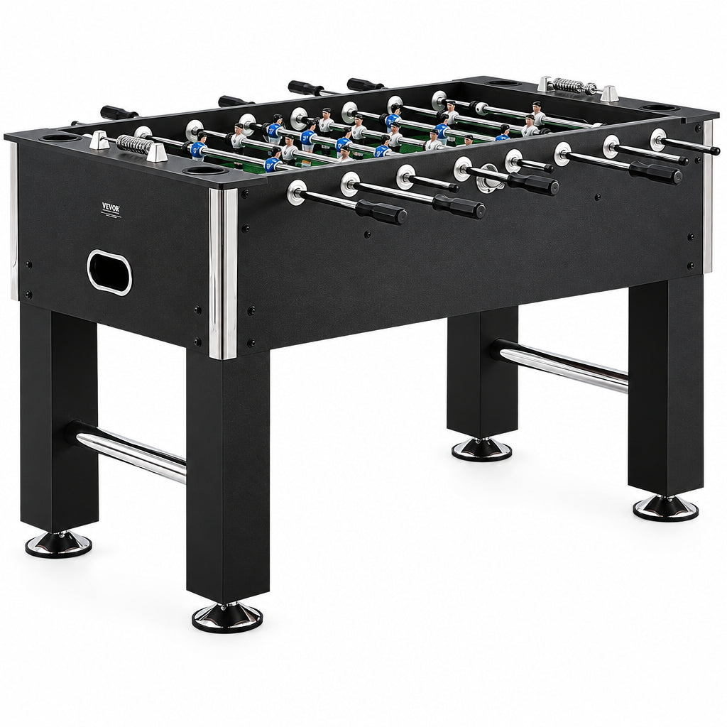 Foosball Table, 55 Inch Standard Size Table, Indoor Full-Size Foosball Tables, Includes Durable Soccer Set, for Home, Family, Game Room